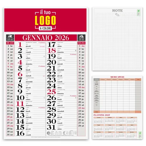 Calendario Olandese 2026 Personalizzabile