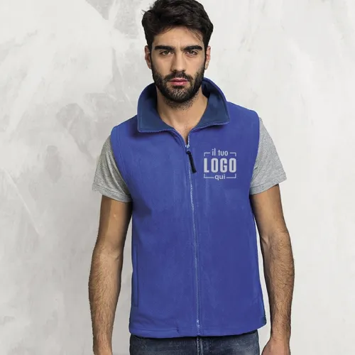 Gilet in Pile Full Zip Personalizzato