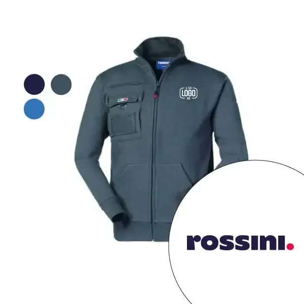 Felpa da Lavoro Invernale con Tasche e Portabadge Personalizzata